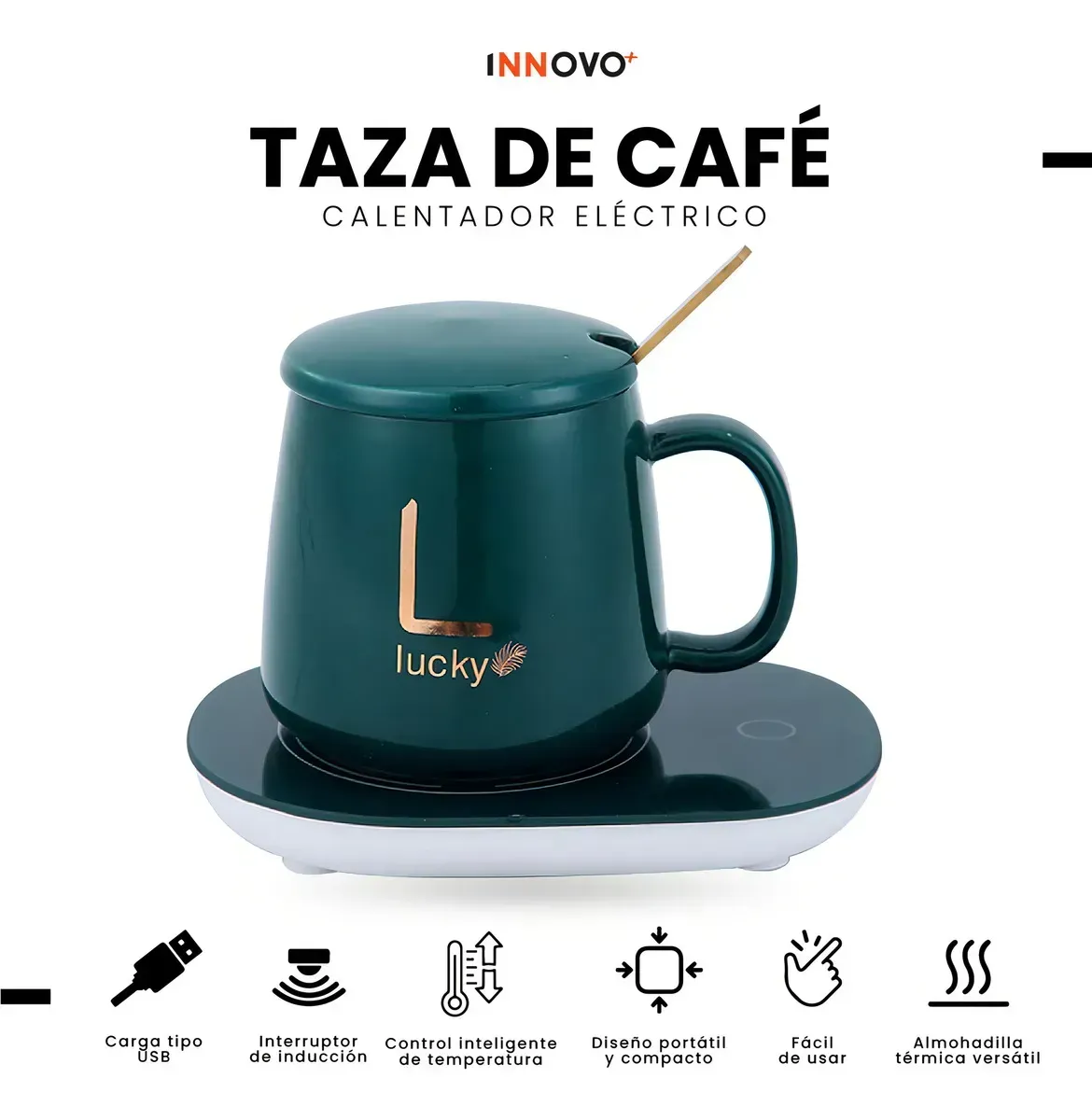 Taza Mug Eléctrica Calentador Bebidas img #4