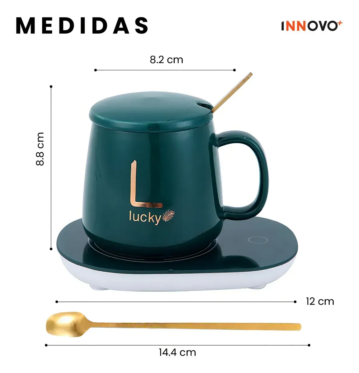 Taza Mug Eléctrica Calentador Bebidas img #3