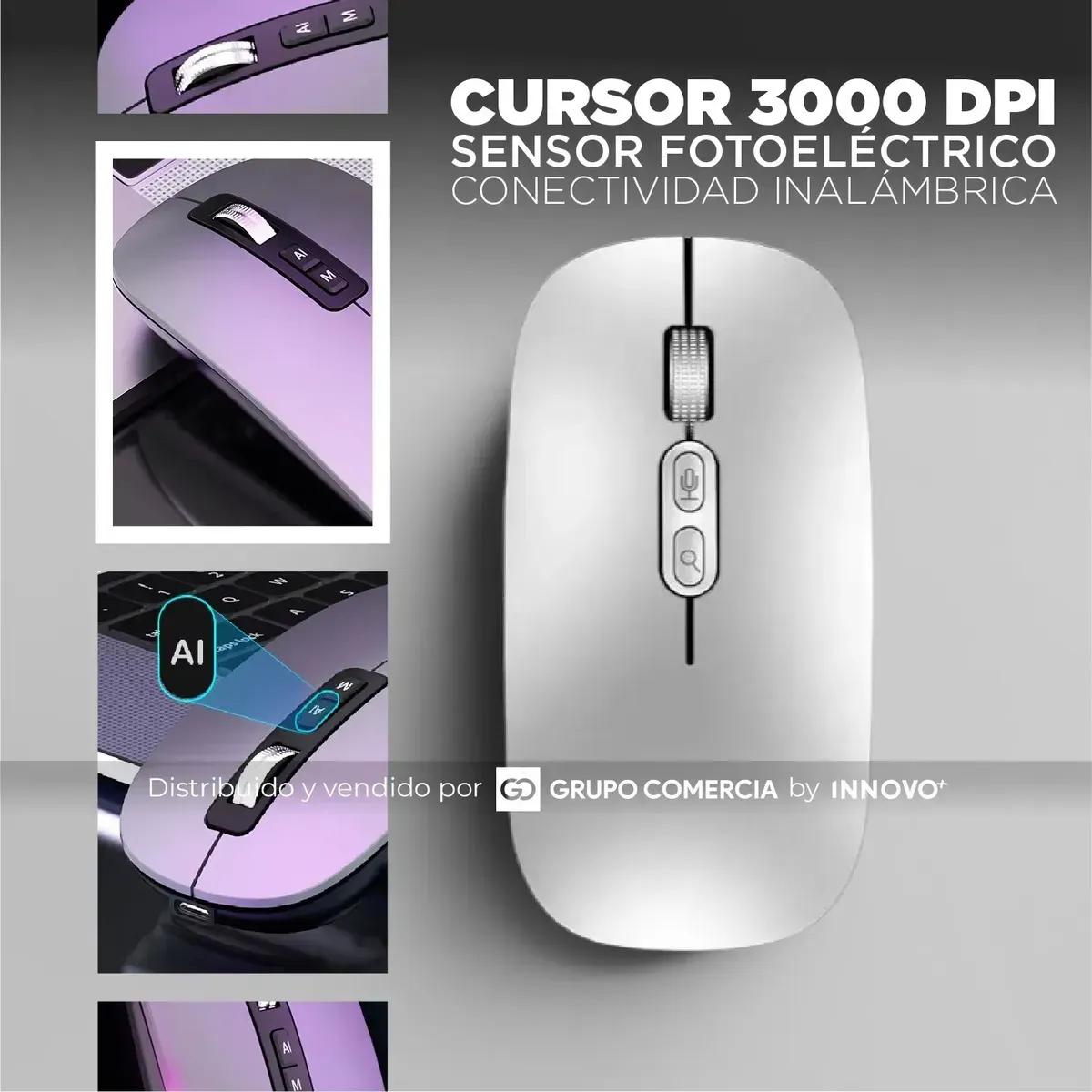 Mouse Inteligente V11 Ai Control Por Voz Ultrapreciso Y Recargable img #4