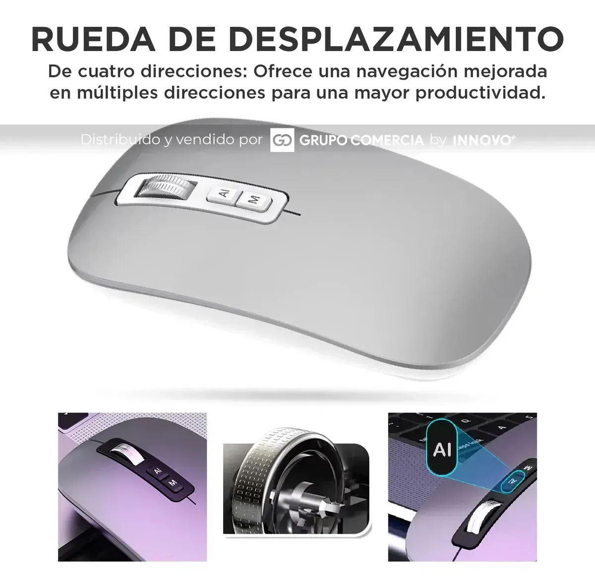 Mouse Inteligente V11 Ai Control Por Voz Ultrapreciso Y Recargable img #6