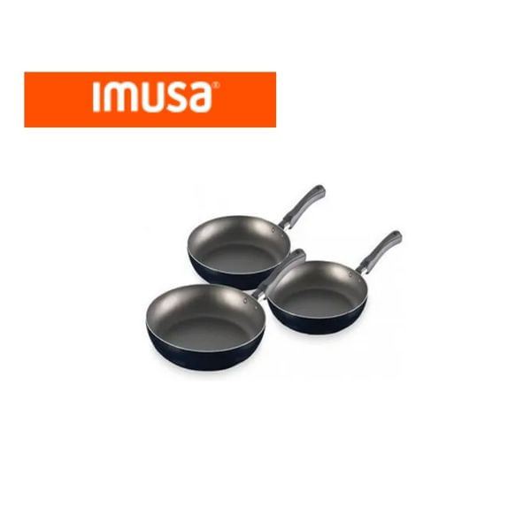 Set de Sartenes Antiadherentes Imusa 3 Piezas Cocina Fácil y Duradera img #1