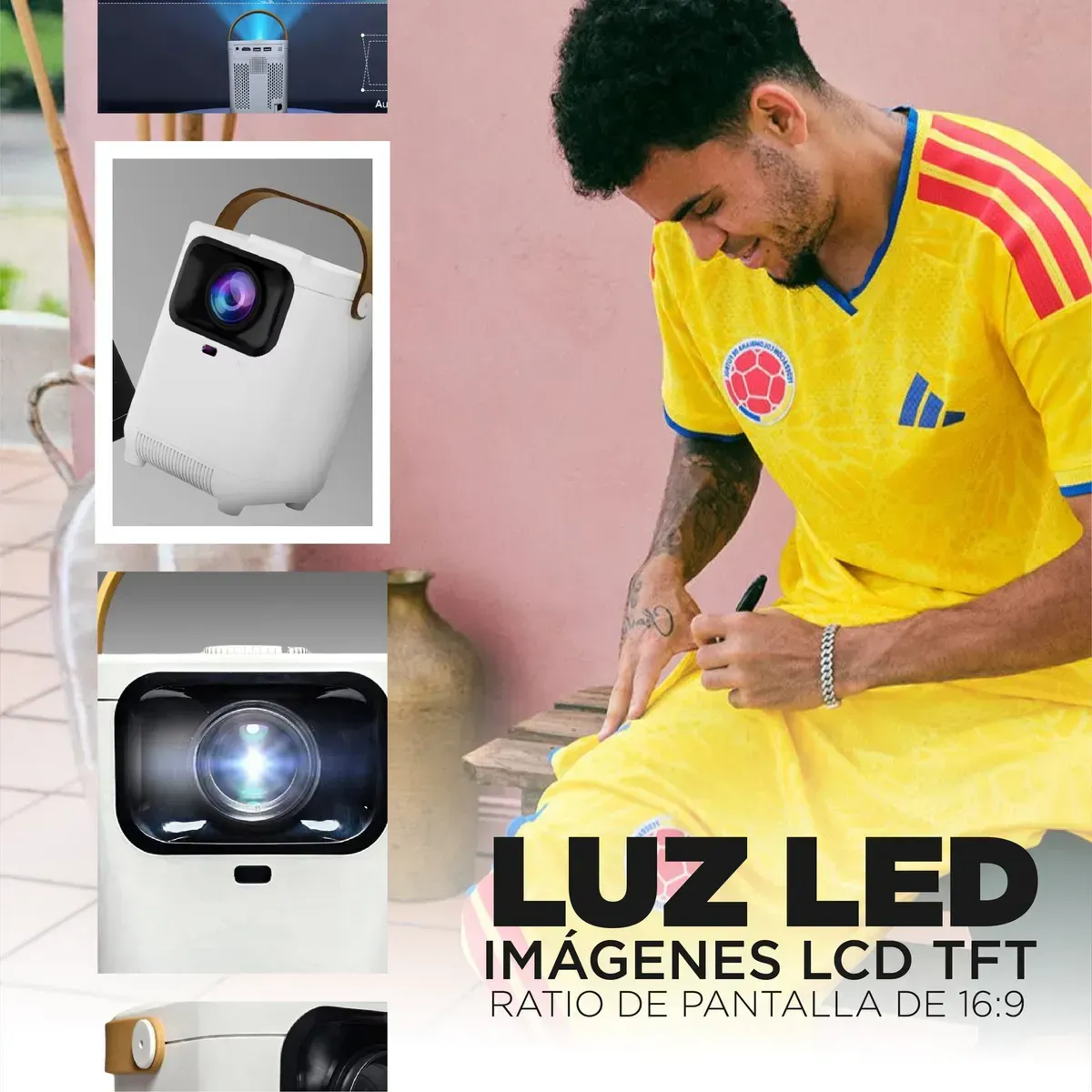 Proyector Android E350 4k Wifi 6 Obsequio Camiseta Selección img #3