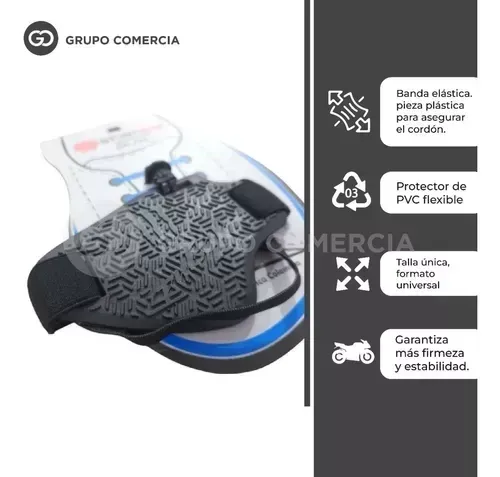 Combo Protector De Pata Lateral Moto + Protector De Calzado Para Moto img #3