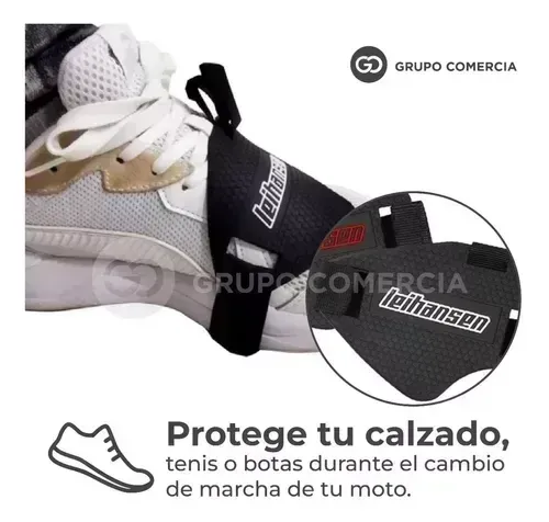 Combo Protector De Pata Lateral Moto + Protector De Calzado Para Moto img #2
