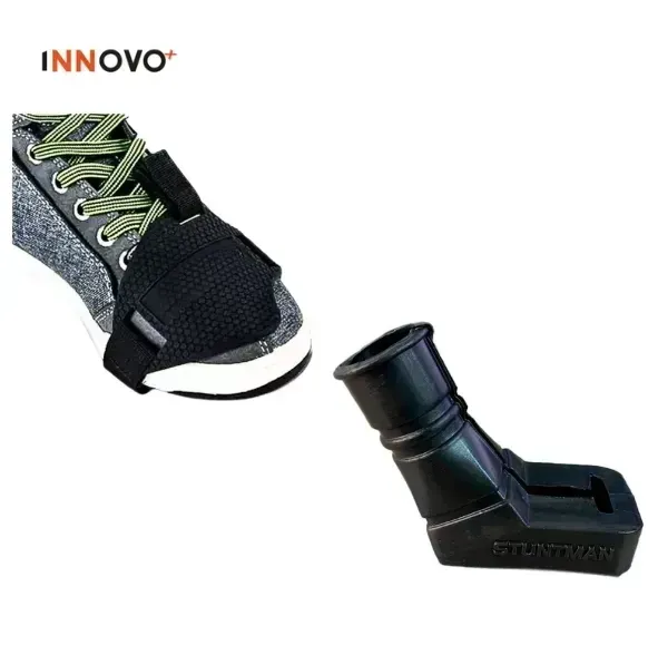 Combo Protector De Pata Lateral Moto + Protector De Calzado Para Moto img #1