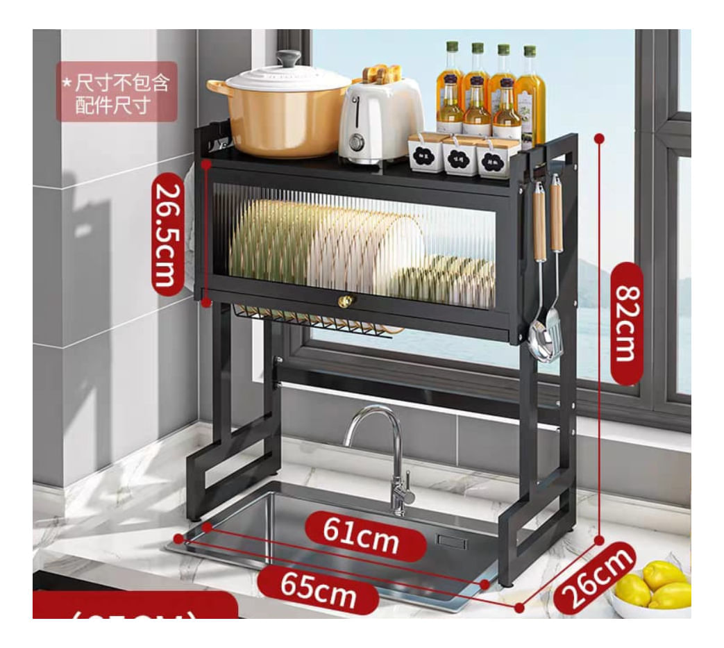 Platero Organizador De Platos Loza Con Tapa Escurridor img #4