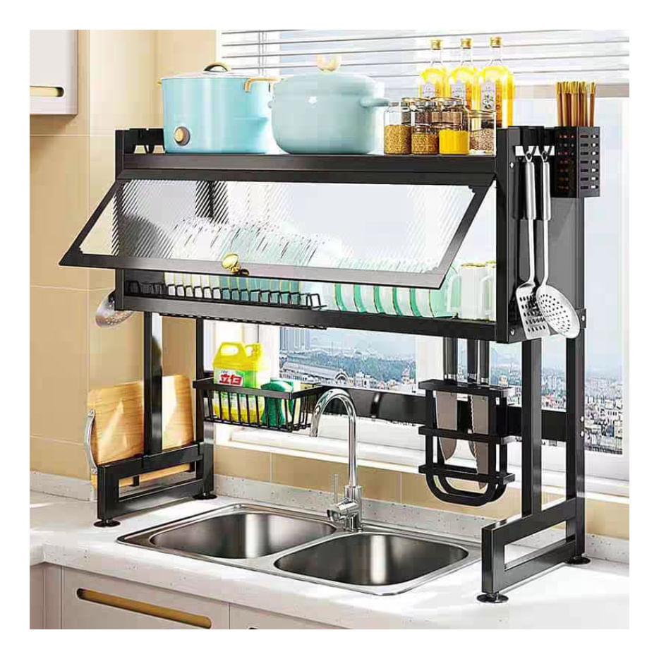 Platero Organizador De Platos Loza Con Tapa Escurridor img #3