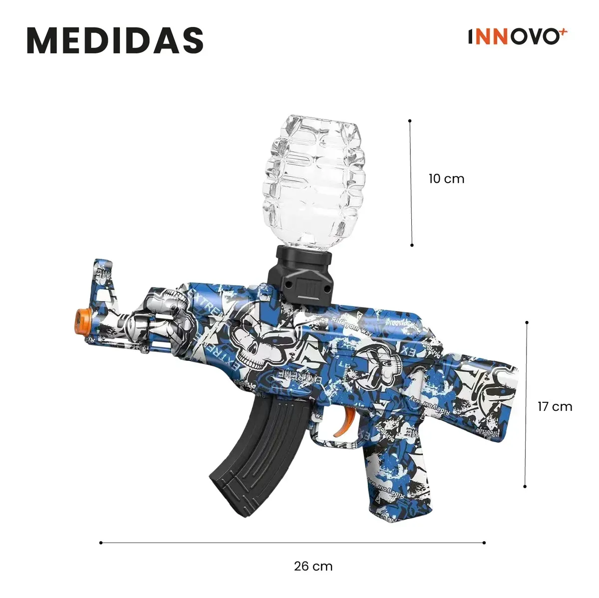 Rifle Mini Ak-47 Hidrogel Automático Pistola + 50.000 Orviz img #3