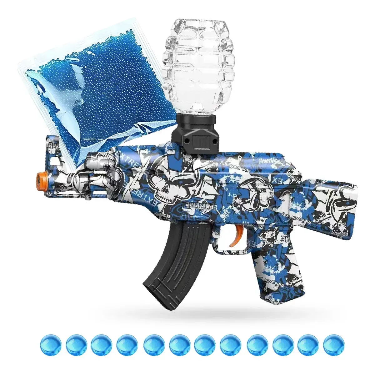 Rifle Mini Ak-47 Hidrogel Automático Pistola + 50.000 Orviz img #2