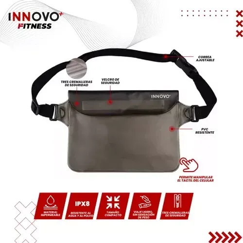 Bolso Cartera Impermeable Viajero Escarapela Porta Documento img #2