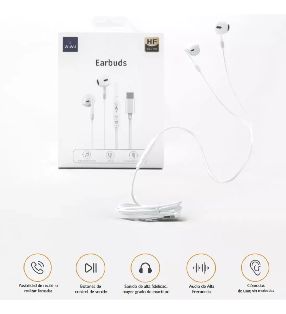Audifonos Ear Buds Tipo C / Compatible Con iPhone img #4