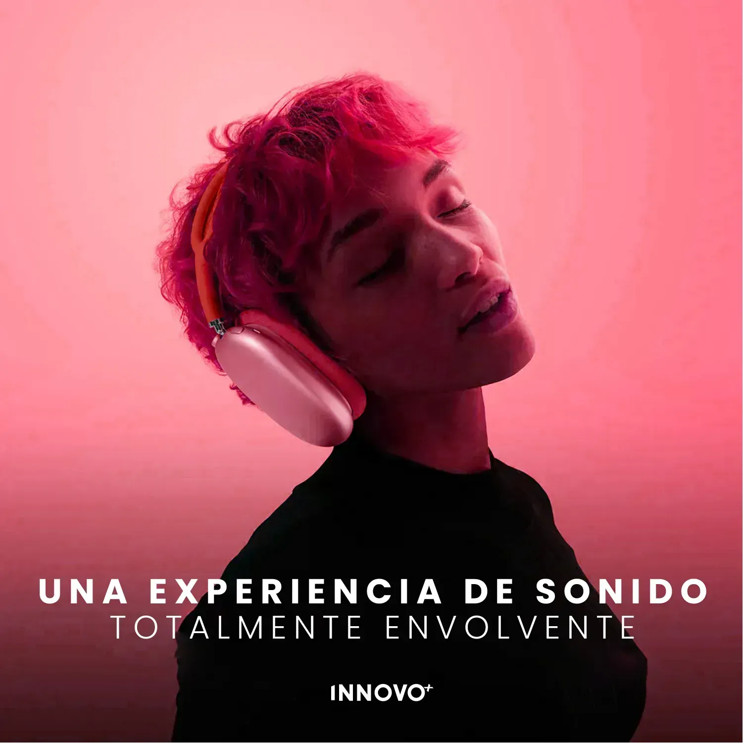 Audífonos Pods Max Magnetica Full Sonido Bluetooth Estuche Rojo img #2