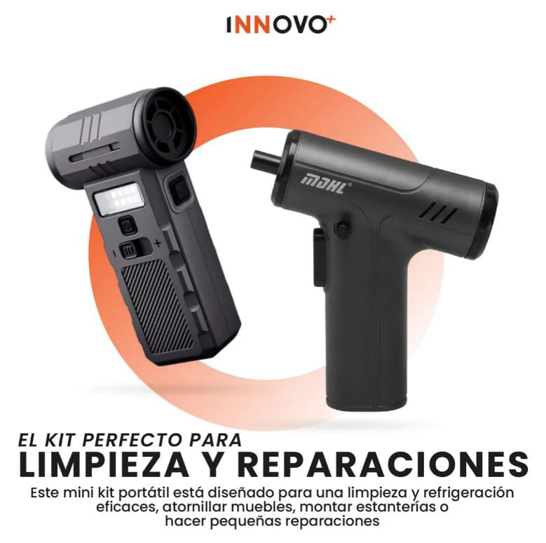 Destornillador Eléctrico Con Soplador Aspiradora Todo En Uno Multifunción img #4