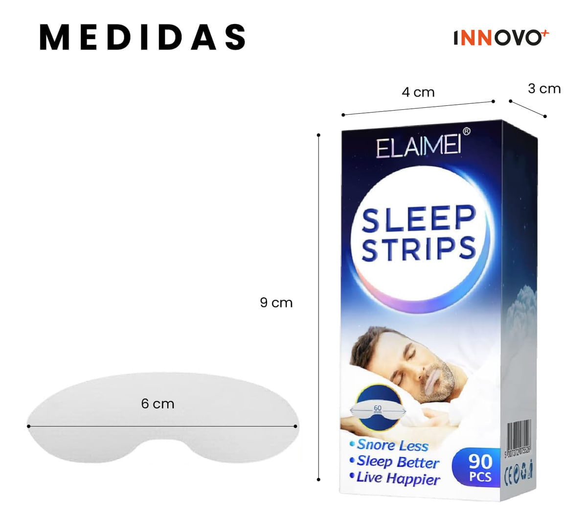 Tiras Para Dormir Antirronquidos 270 Pcs Mejora La Respiración img #2