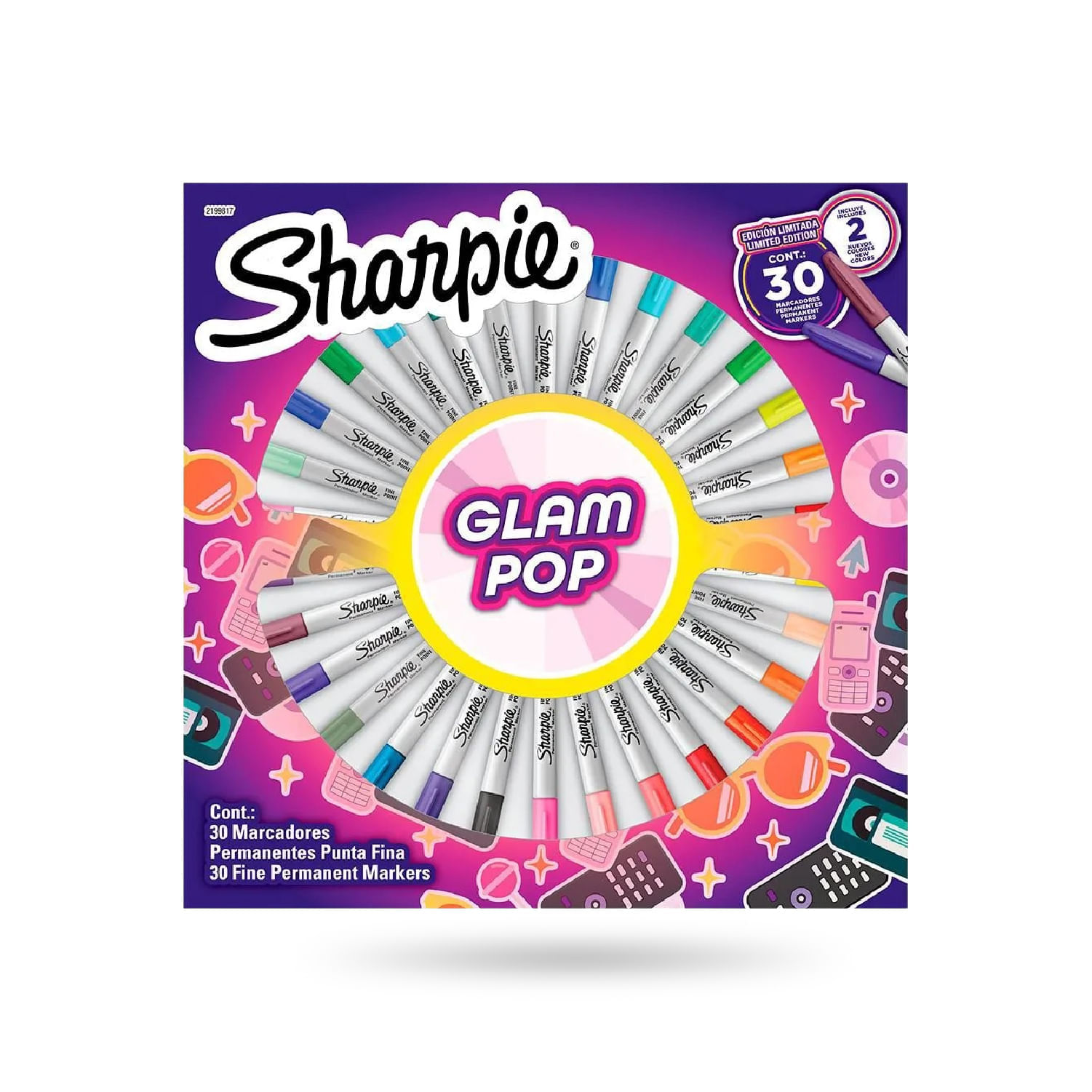 Set Sharpie Glam Pop Edición Especial x 30 Marcadores ¡Libera tu Creatividad con Descuento Exclusivo! img #6