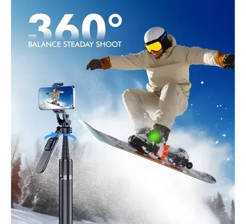 Trípode Palo Selfie Extra Largo 215 Cm Bluetooth Profesional img #2
