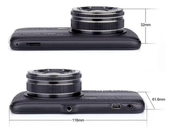 Dvr Camara Seguridad Para Vehículo Con Camara Trasera Full Hd 1080 img #4