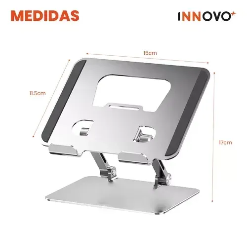 Base Soporte Tablet Celular Aluminio Ajustable Innovo img #4