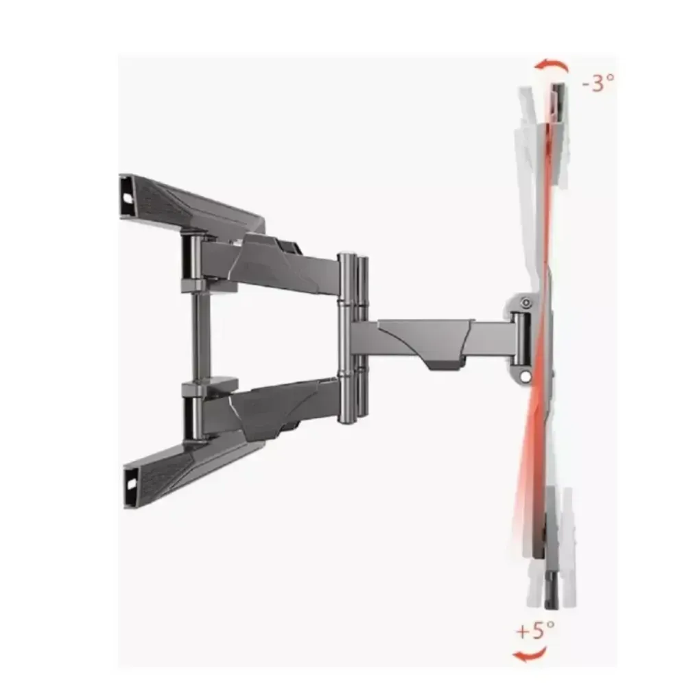 Soporte Para Tv Grandes  Extensible Doble Nb North P6 De 40 A 75 Color Negro img #4