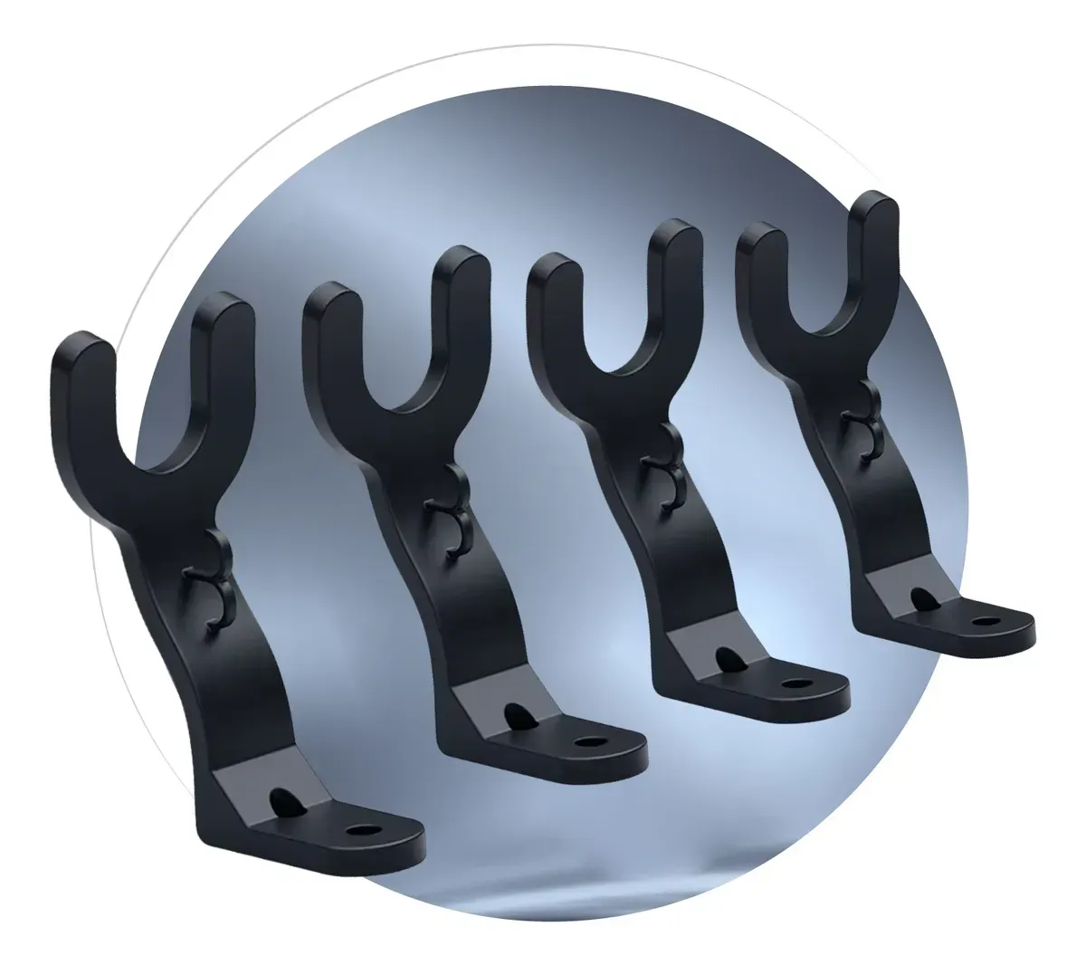 Soporte Para Casco X4 De Moto Pared Innovo+ Organizador Negro img #7