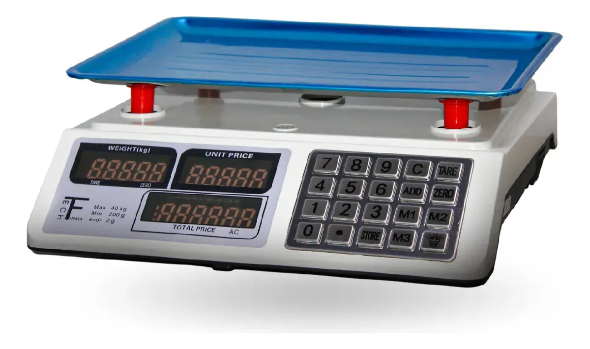 Gramera Báscula Digital Profesional 40kg Acero Inoxidable Con Memoria Acs 289bt img #1