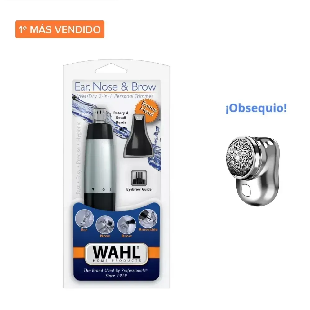 Maquina Afeitadora De Nariz Orejas Cejas Para Caballero Wahl Ear Nose Original Obsequio img #1