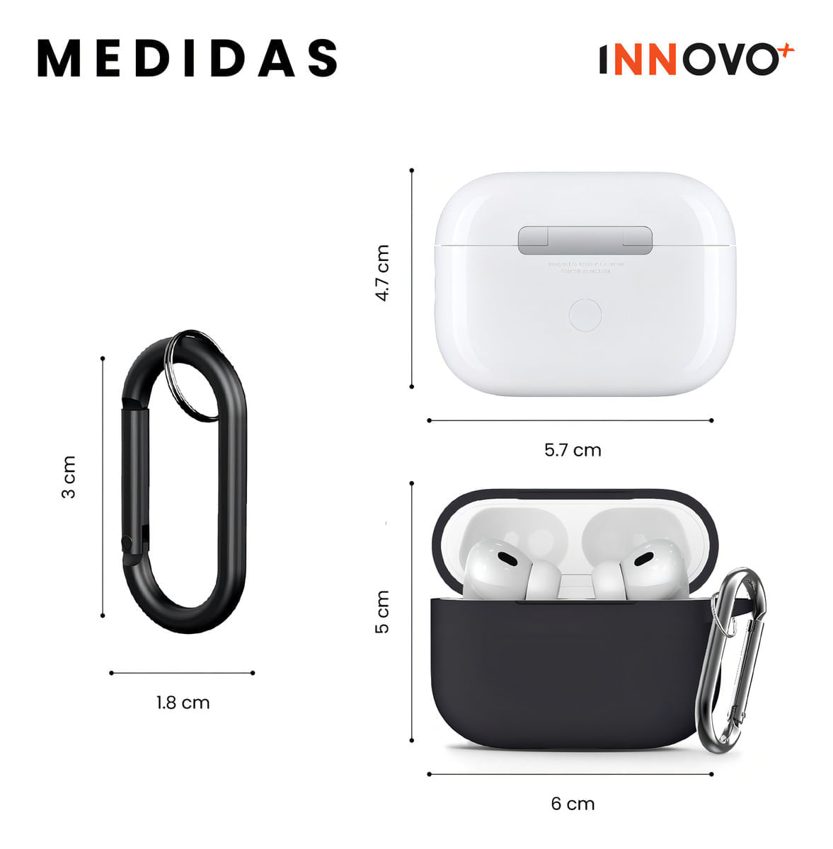 Audífonos Inalámbricos Con Estuche Negro Pods 2 Generación Bluetooth img #4