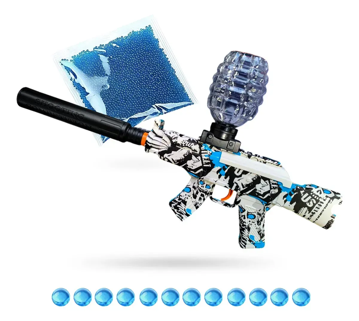 Rifle Juguete Mp5 Hidrogel Recargable + 10.000 Balas Recargable img #1