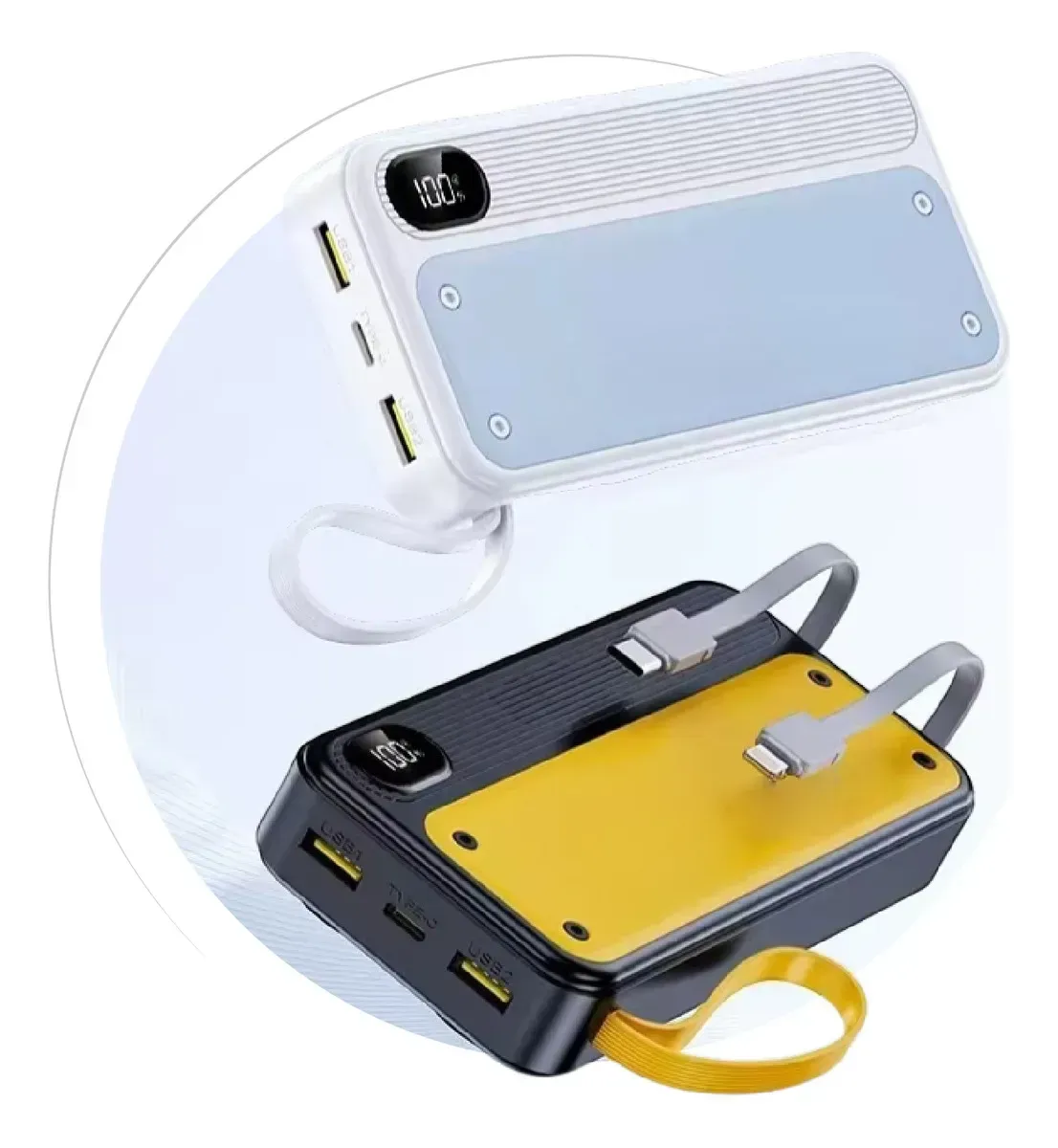 Power Bank 15000mah Carga Rápida 20w Con Cables img #6
