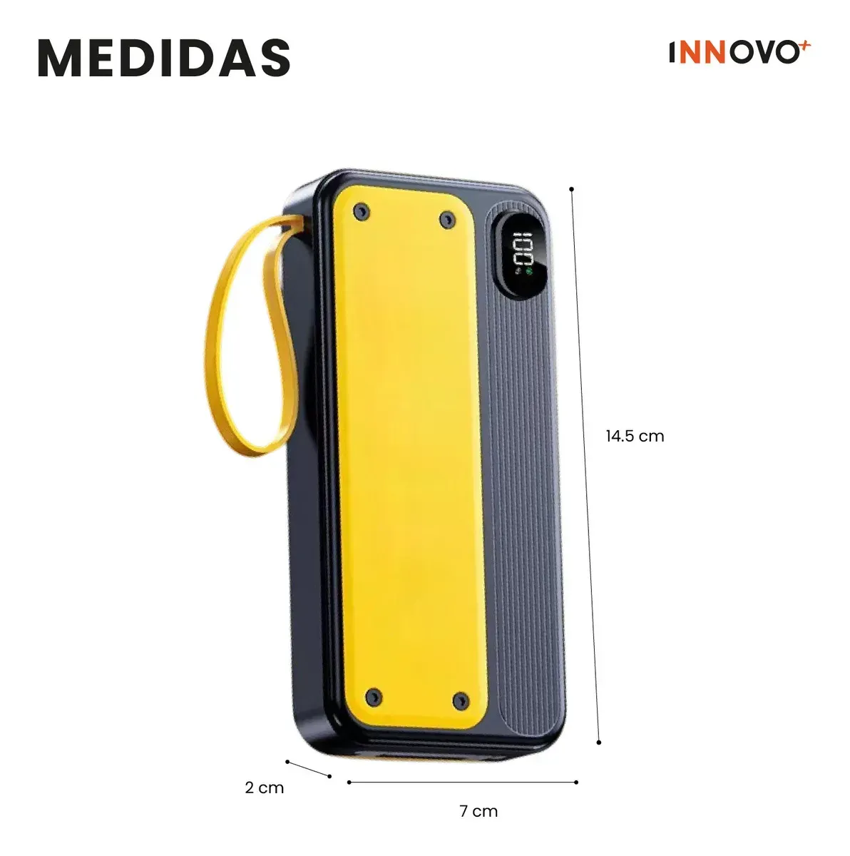 Power Bank 15000mah Carga Rápida 20w Con Cables img #5
