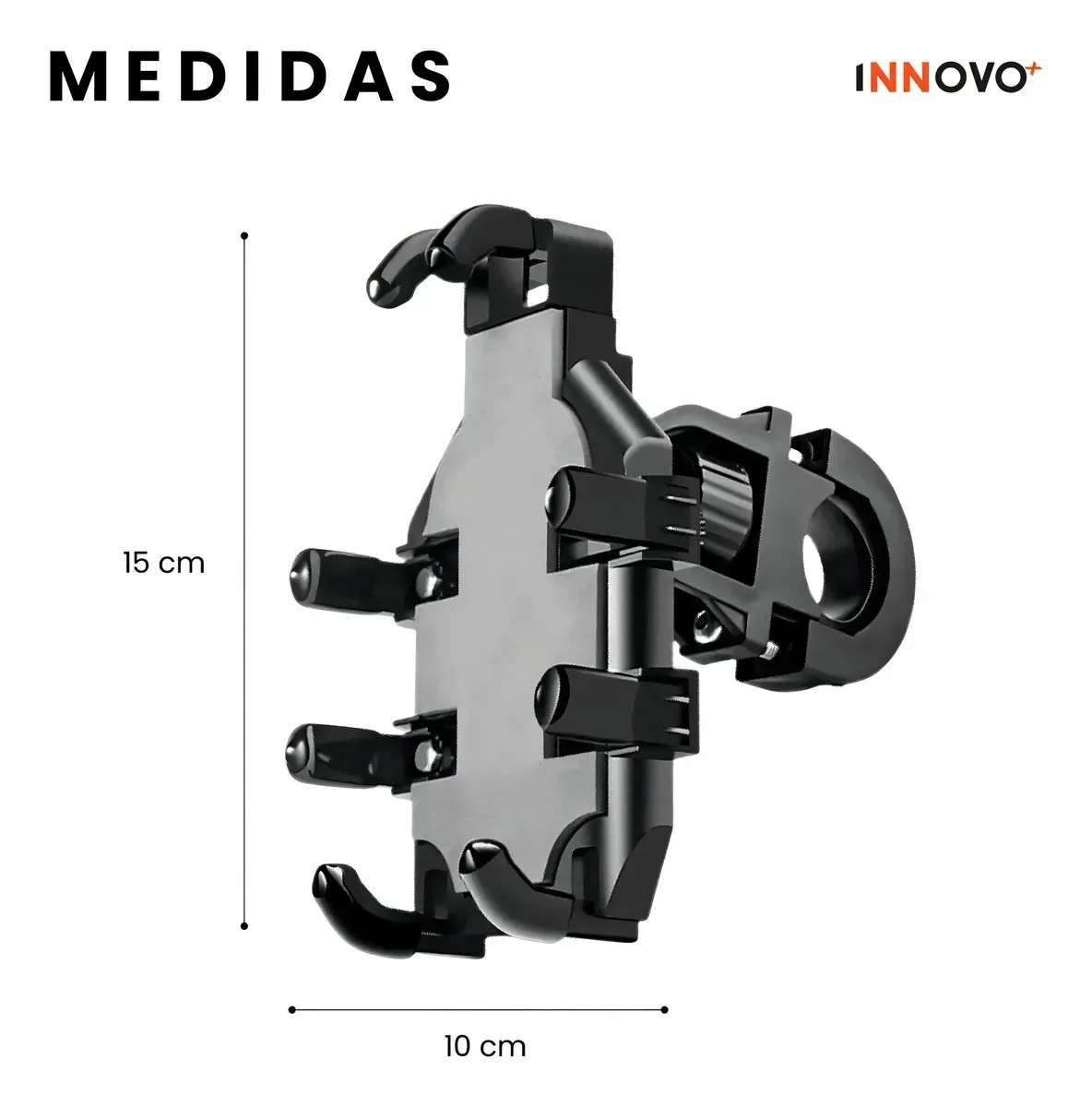 Soporte Celular Moto Bicicleta Anti Vibración 360° Ajustable Manillar Resistente img #4