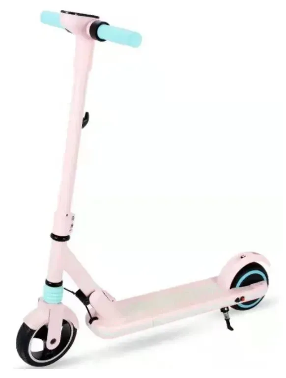 Patineta Eléctrica Plegable Infantil Suspensión Y Frenos Seguros Rosa Beston Rosa Claro Rosa Claro img #1