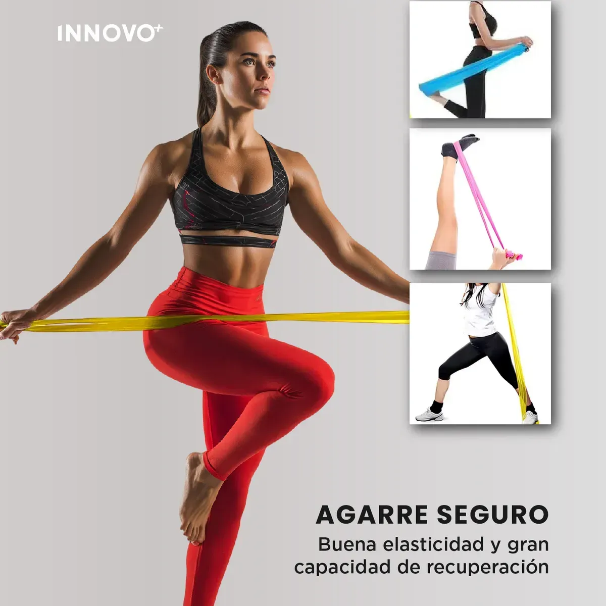 Banda Elástica De Estiramiento 150 Cm Rehabilitacion Yoga img #3