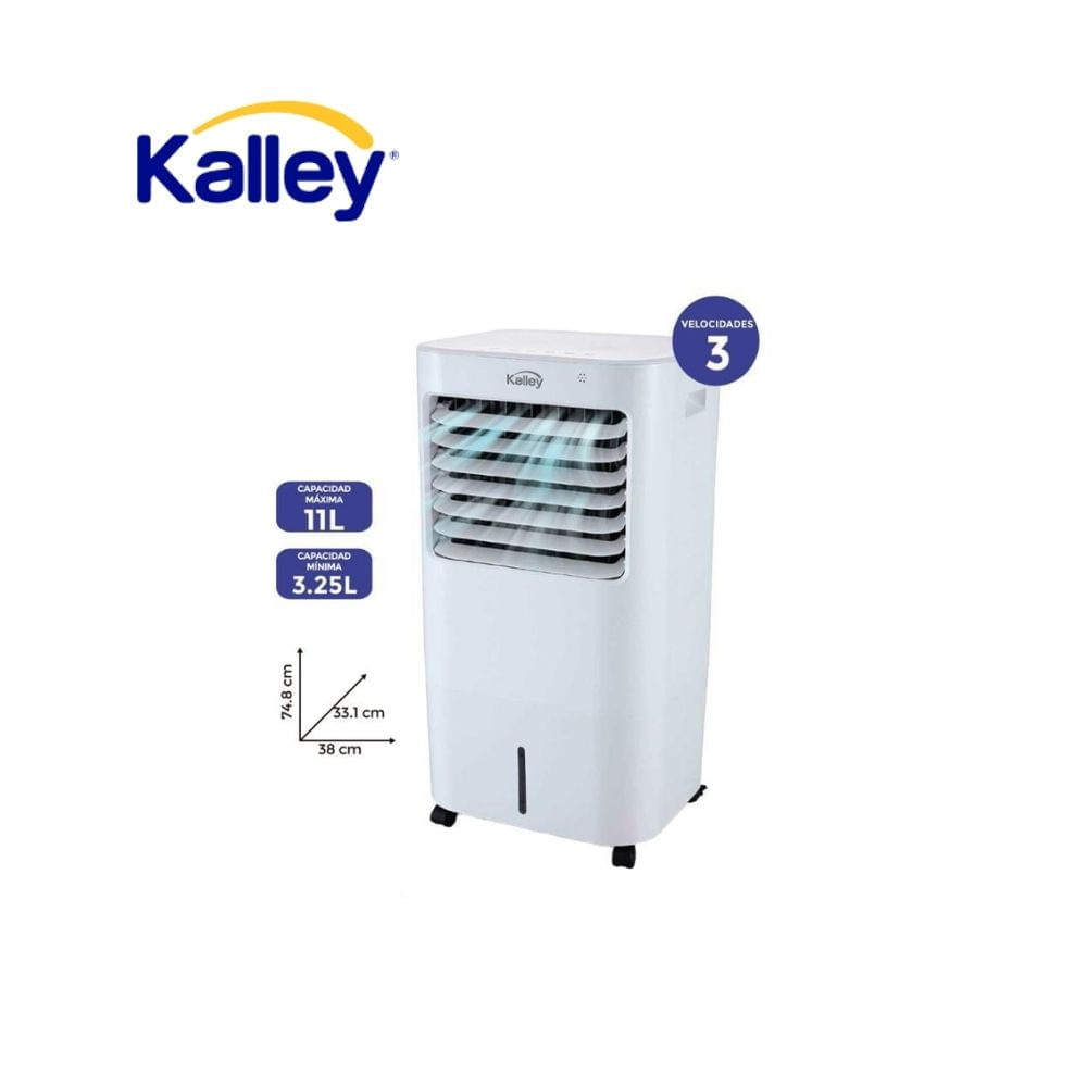 Enfriador de Aire Kalley 11L Portátil 3 Velocidades con Control Remoto img #1