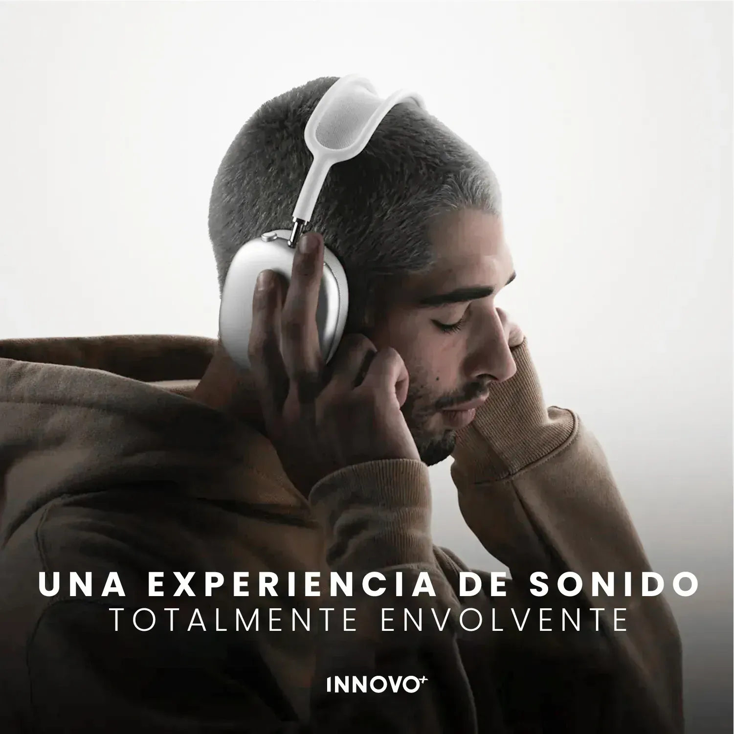 Audífonos Pods Max  Magnética Full Sonido Bluetooth Estuche Blanco img #2