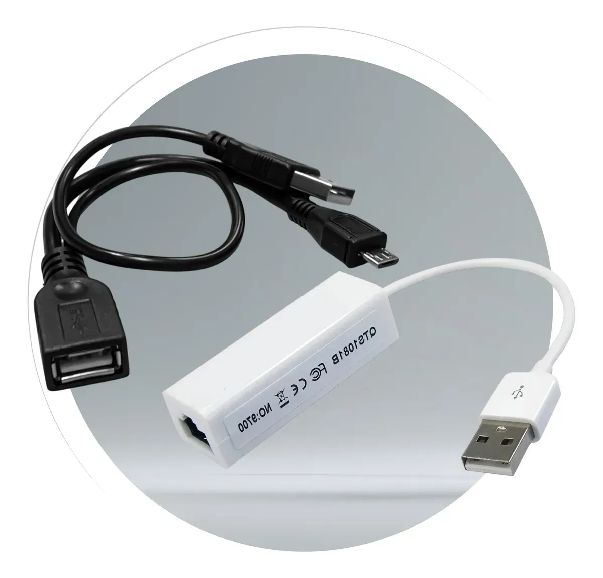 Adaptador Ethernet Usb 3 En 1 Mbps Cable Otg Para Fire Stick Roku img #2