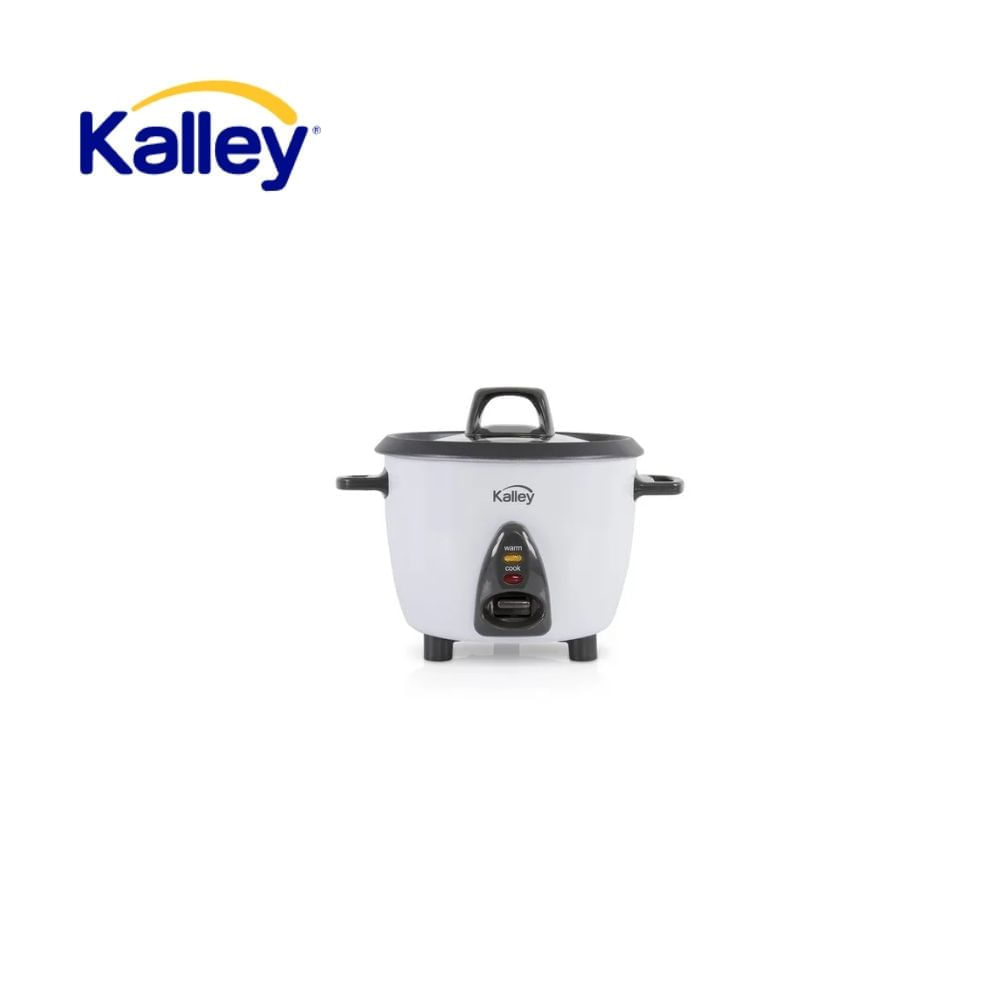 Arrocera Eléctrica Kalley 0.6L 3 Tazas con Tapa de Vidrio Antiadherente img #1