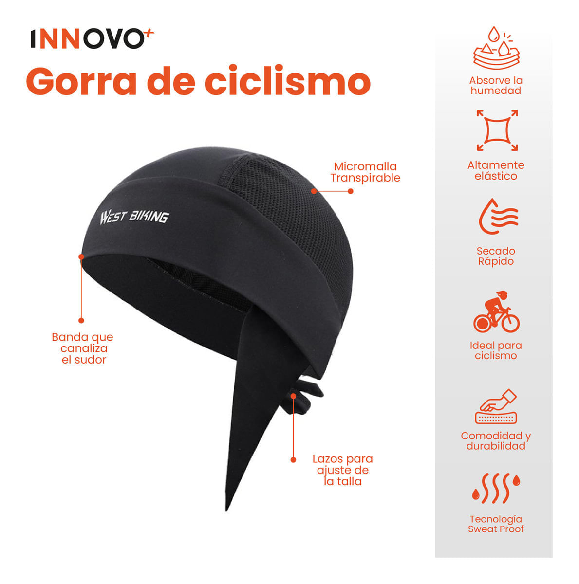 Gorro Para Casco Ciclismo Motocicleta Balaclava Protección img #4