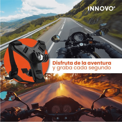 Soporte De Casco Para Celular Gopro Camaras Accion Innovo img #4