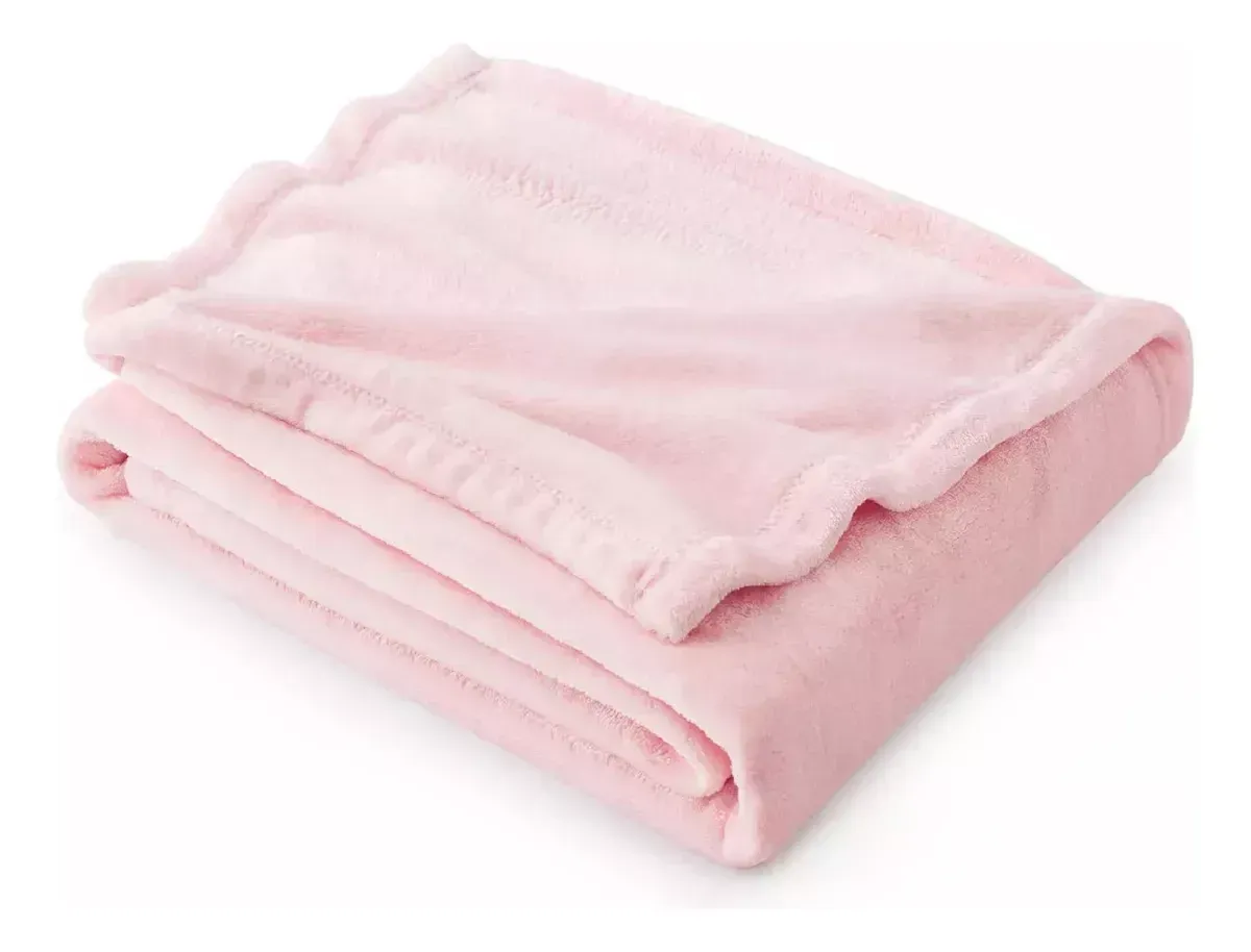 Cobija Térmica 180x240 Cm Suave Terciopelo Rosado img #1