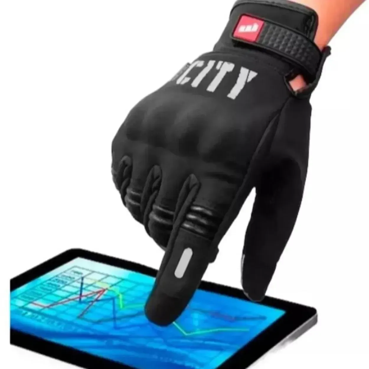 Guantes Para Motociclistas Con Seguridad City Pro Ultra Confort Obsequio img #5