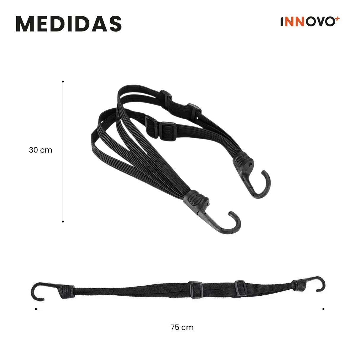 Correa Multifuncional Antideslizante Para Casco Y Equipaje De Moto 75 Cm img #3