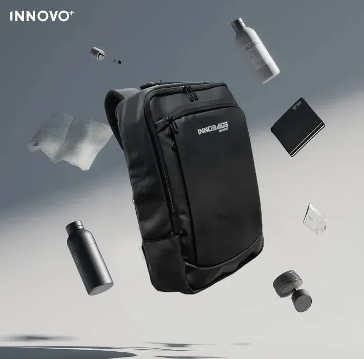 Morral Ejecutivo Impermeable Laptop 15.6 Antifluido Innovo Negro Negro img #4
