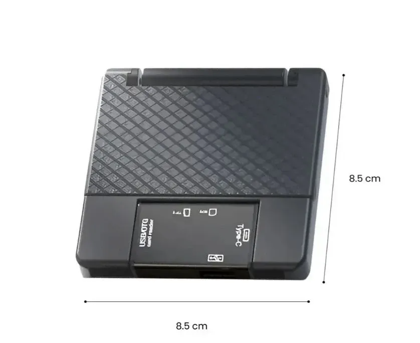 Lector De Tarjetas 7 En 1 Usb Otg Tipo C Adaptador Sd/microsd Viajero Negro Negro img #4