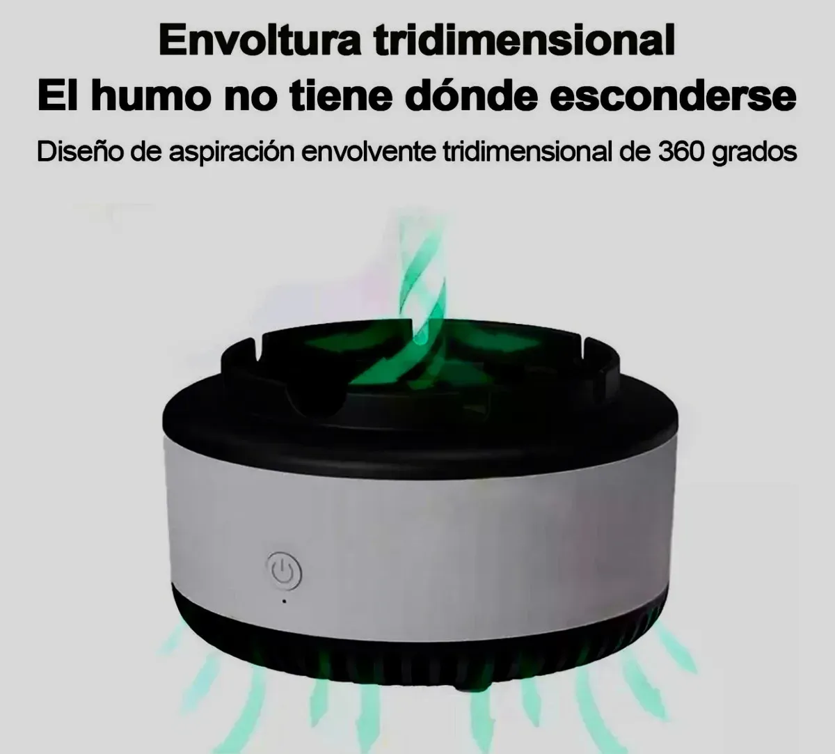 Cenicero Purificador De Aire Cenicero Multifuncional Color Blanco Blanco img #9