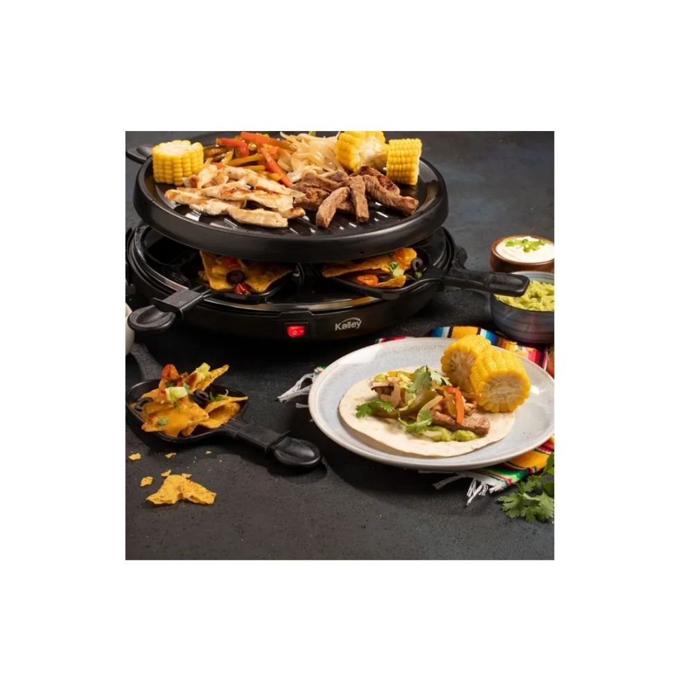Parrilla Raclette Eléctrica Kalley 800W Antiadherente 8 Puestos img #4