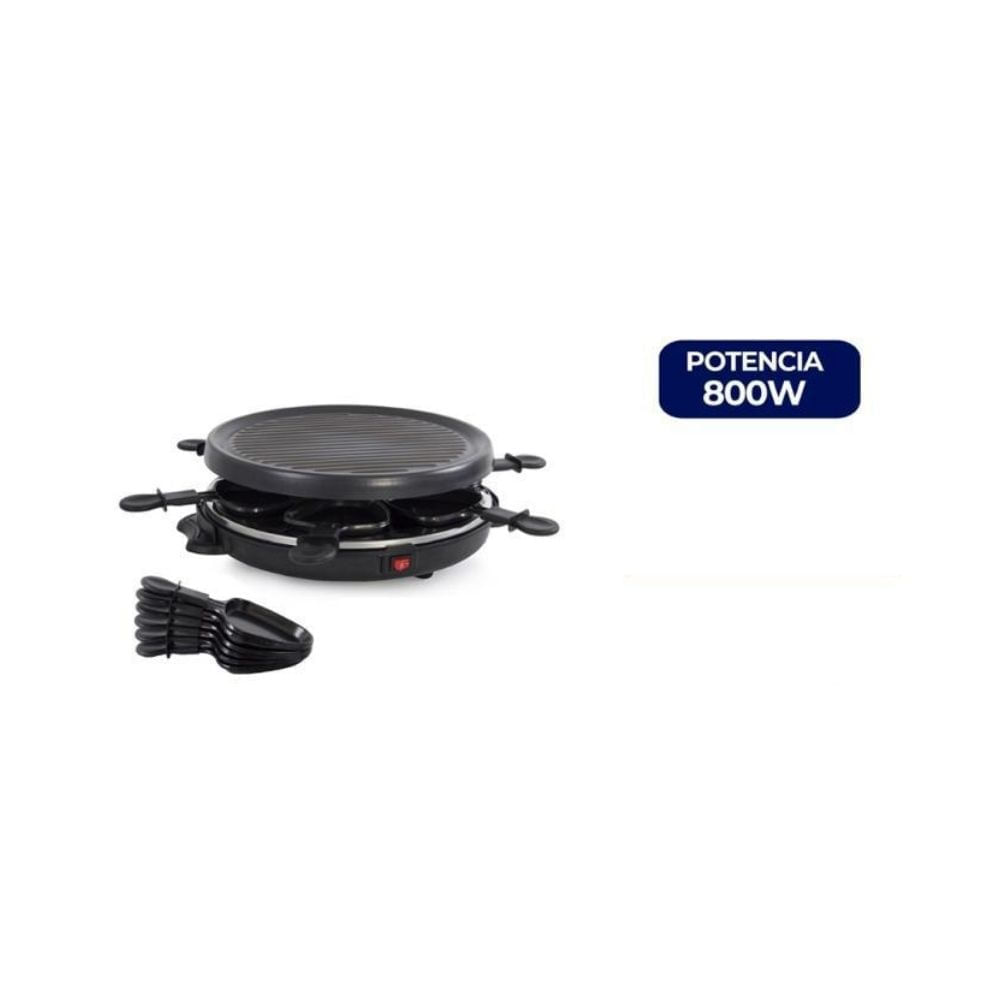 Parrilla Raclette Eléctrica Kalley 800W Antiadherente 8 Puestos img #2
