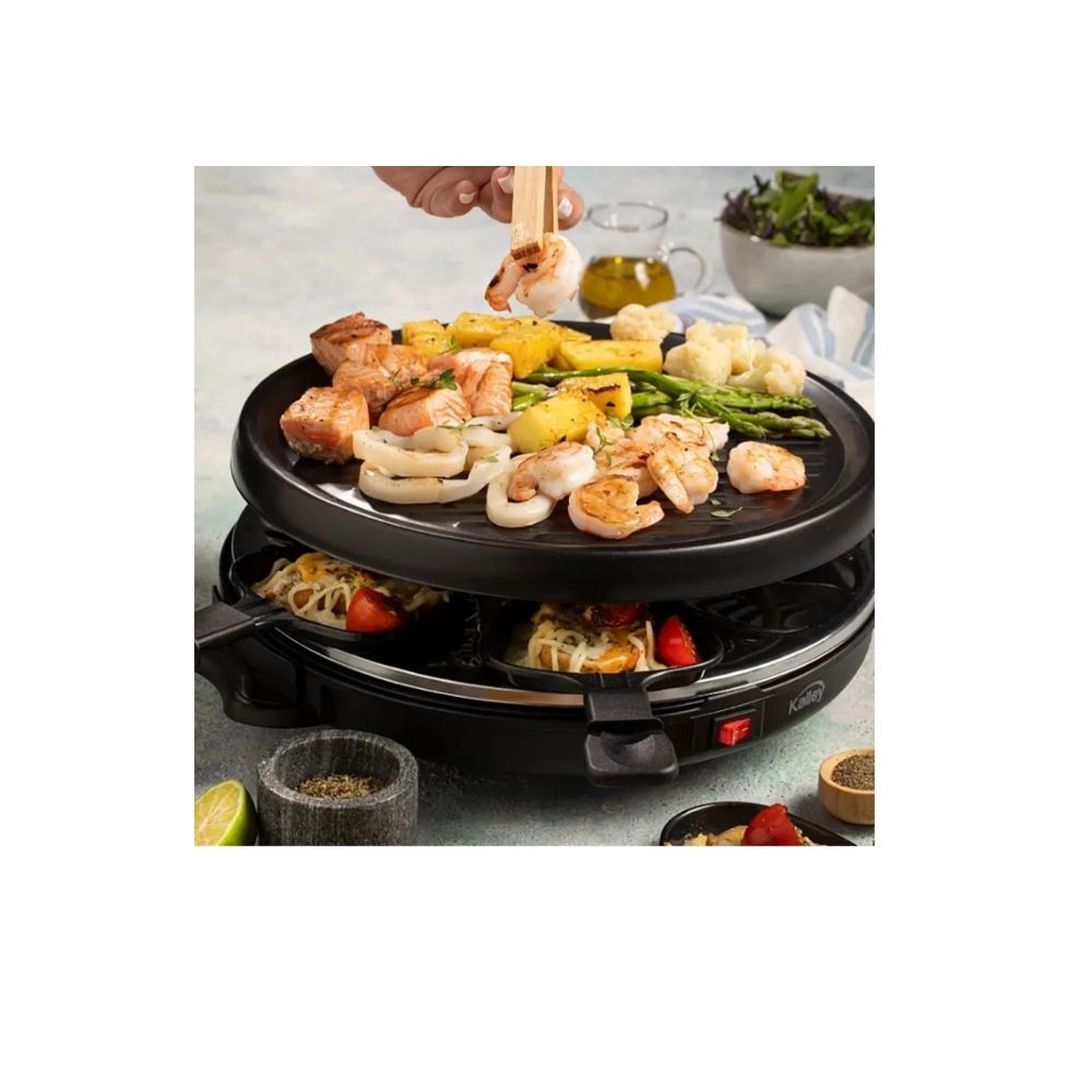 Parrilla Raclette Eléctrica Kalley 800W Antiadherente 8 Puestos img #3