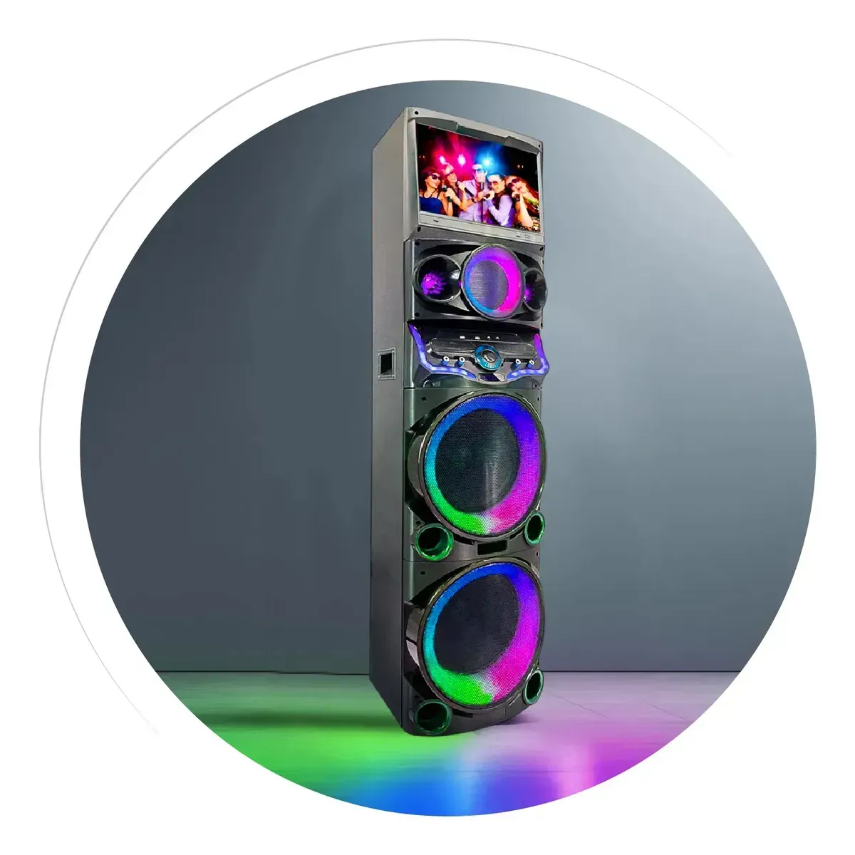 Parlante Mobulaa Beatbox-v Torre De Sonido 100w Pantalla Táctil 15 , Android Y Karaoke Pro img #9