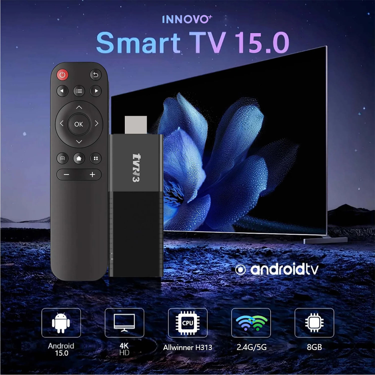 Android TV Stick 4K HDMI con Magis TV, WiFi, Netflix y Apps Streaming img #5